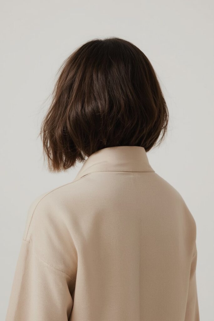 Tapered Neck-Length Bob with Lifted Back