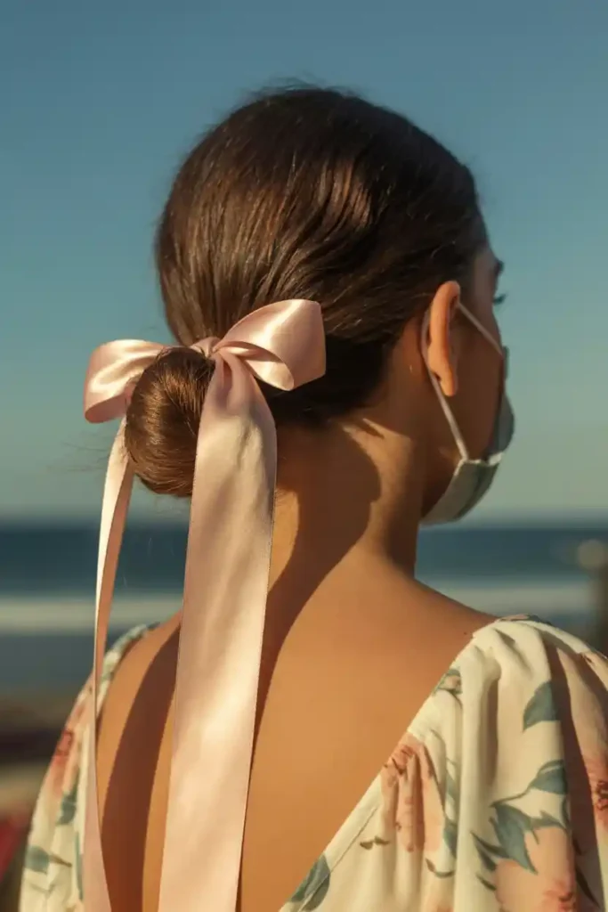 Twisted Ribbon Half-Bun