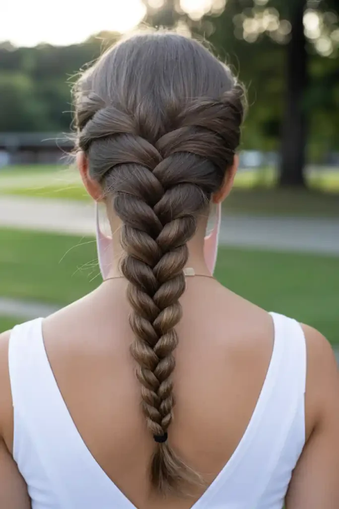 Deep-V French Braid