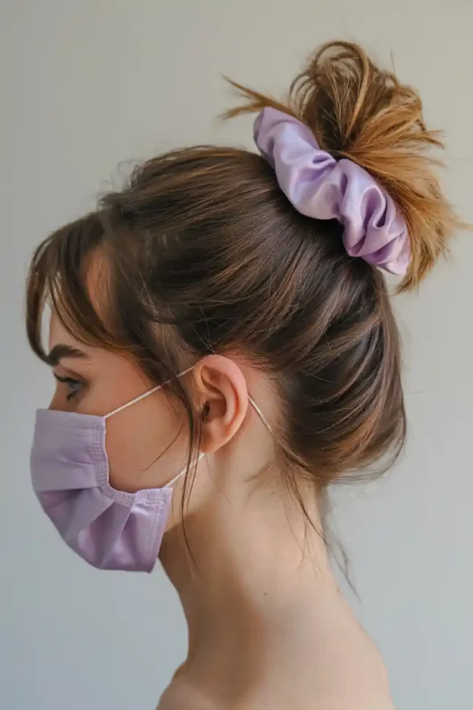 Oversized Scrunchie Top Knot