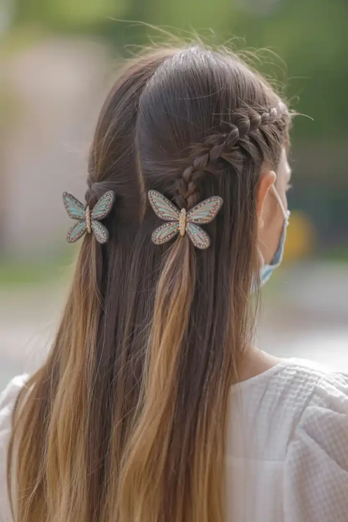 Butterfly Clip Accent Plaits