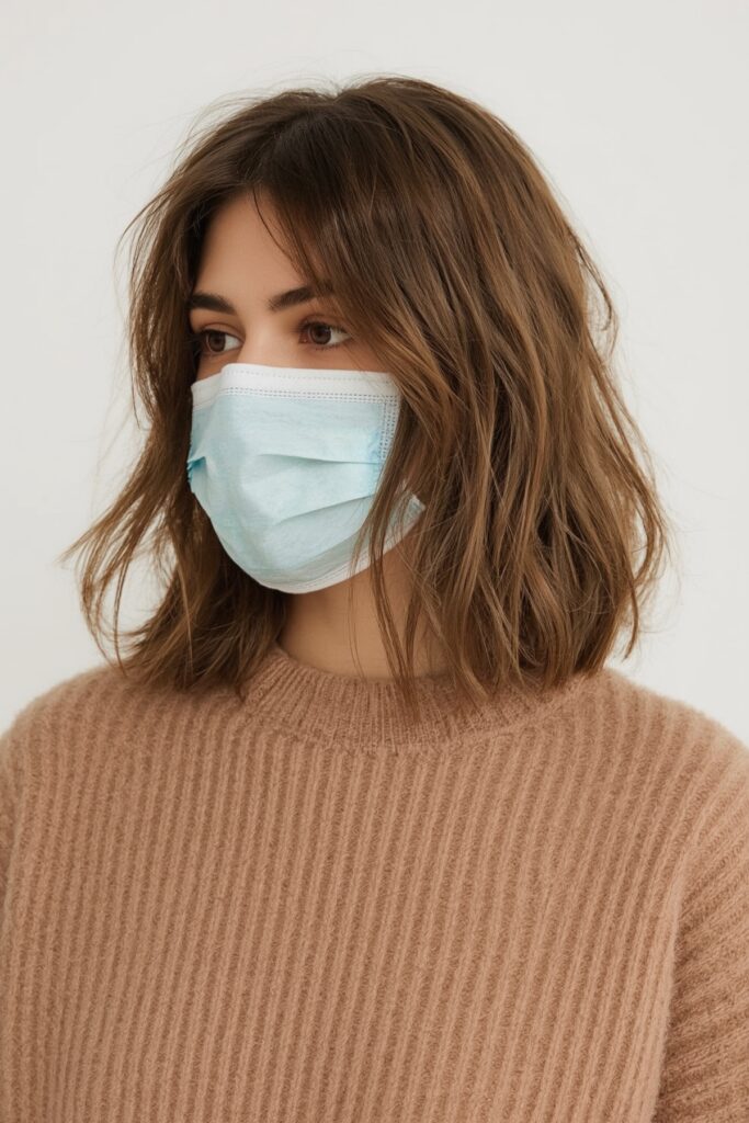Short Bob with Long Curtain Layers