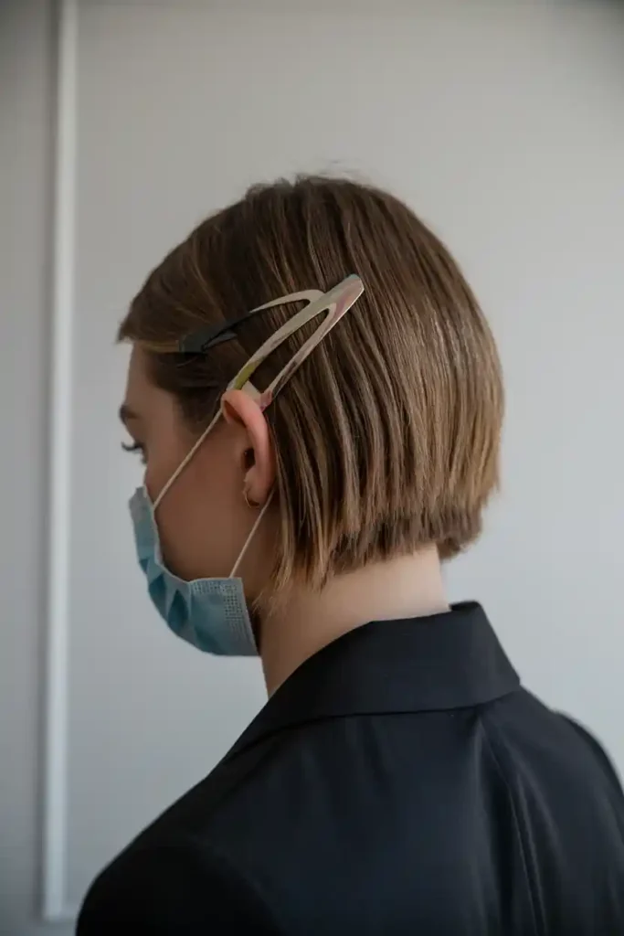 Zig-Zag Parted Crown Clip
