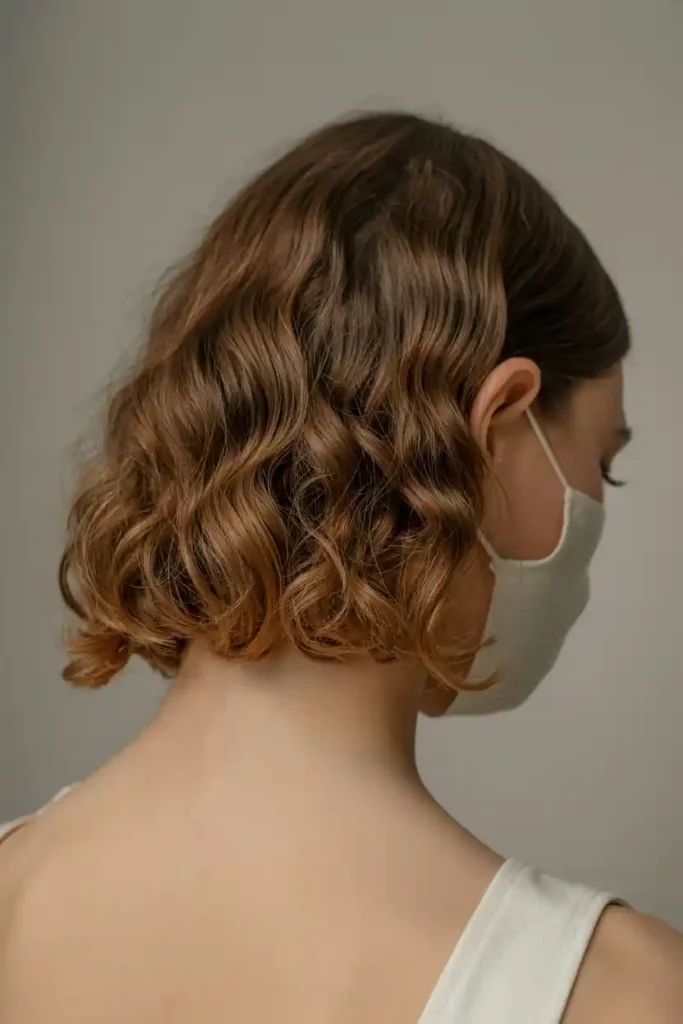 Pinned-Back Curls for Romantic Work Look