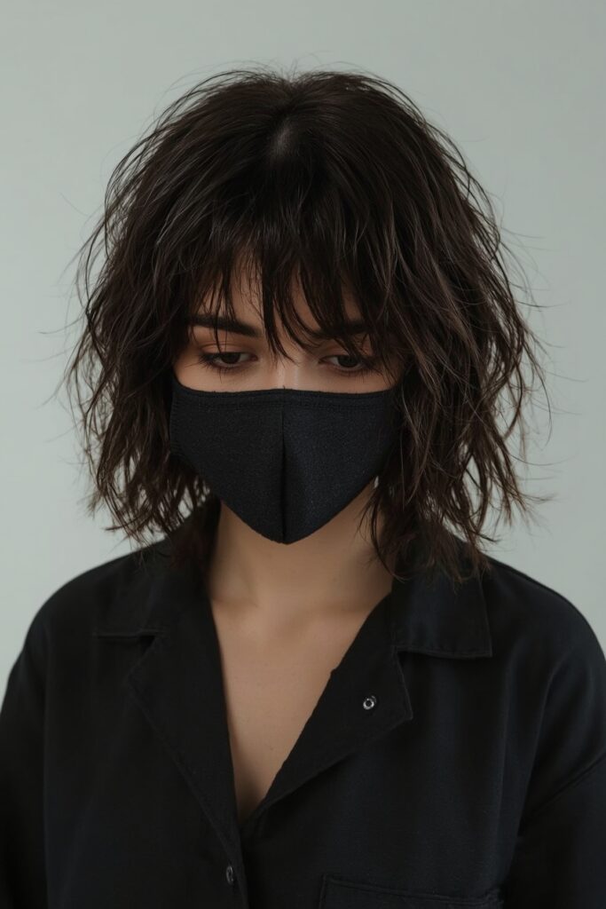 Choppy Bob with Textured Bangs