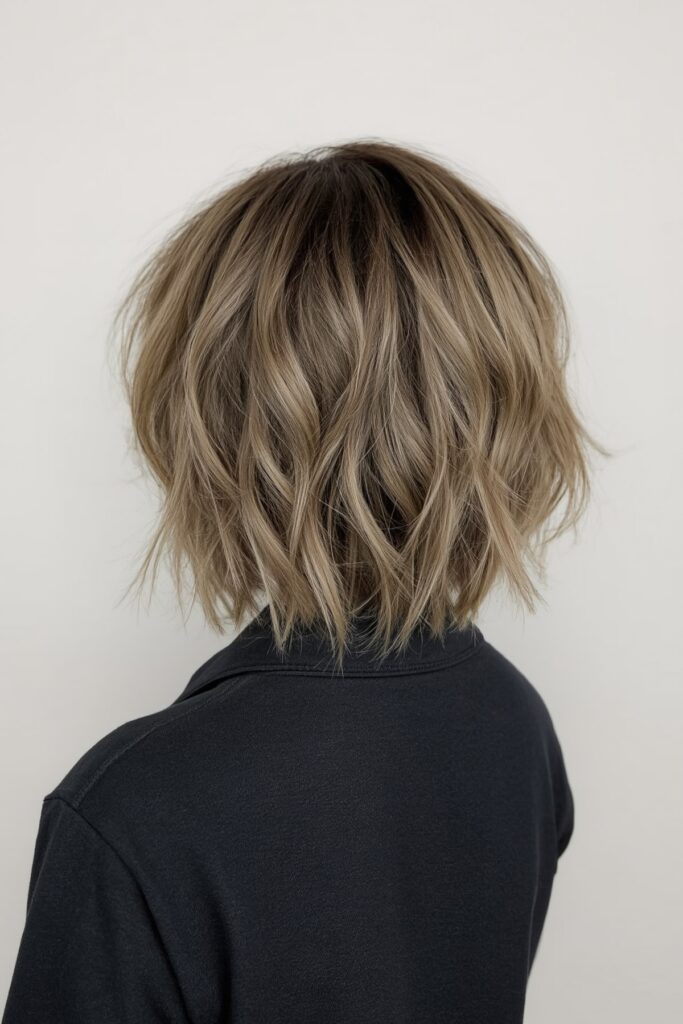 Short Stacked Bob with Soft Layers
