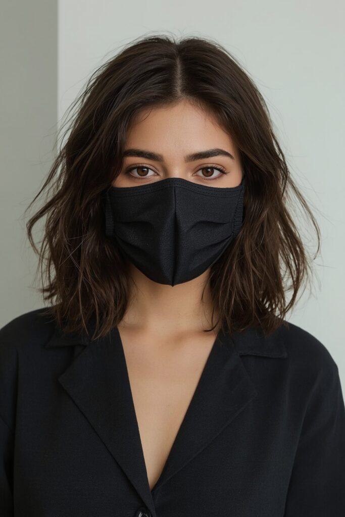 Layered Bob with Deep Side Part