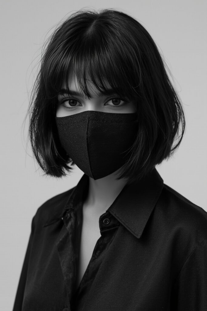Modern Mod Bob with Arched Fringe