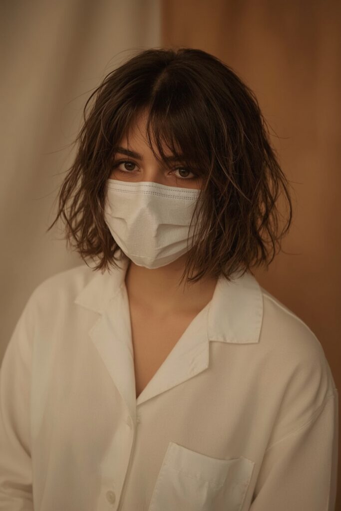 Layered Bob with Wispy Curtain Bangs