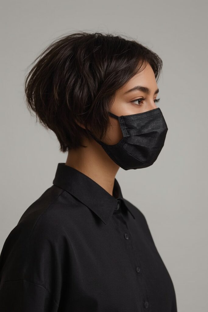 Side-Parted Bob with Tapered Back Layers