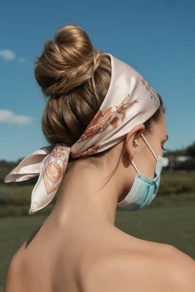 ilk-Scarf Wrapped Bun