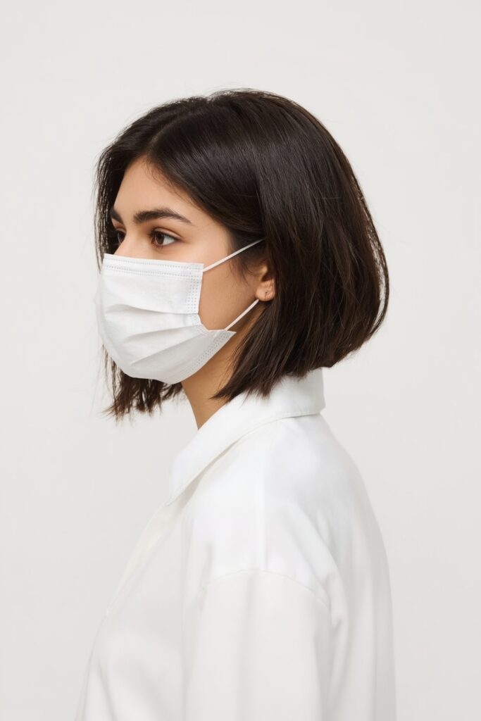Sleek Angled Bob with Seamless Layers
