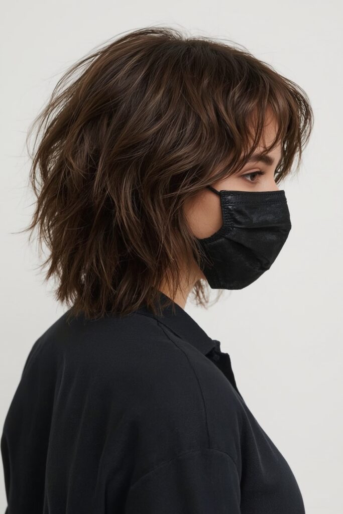 Stacked Bob with Side-Tapered Bangs