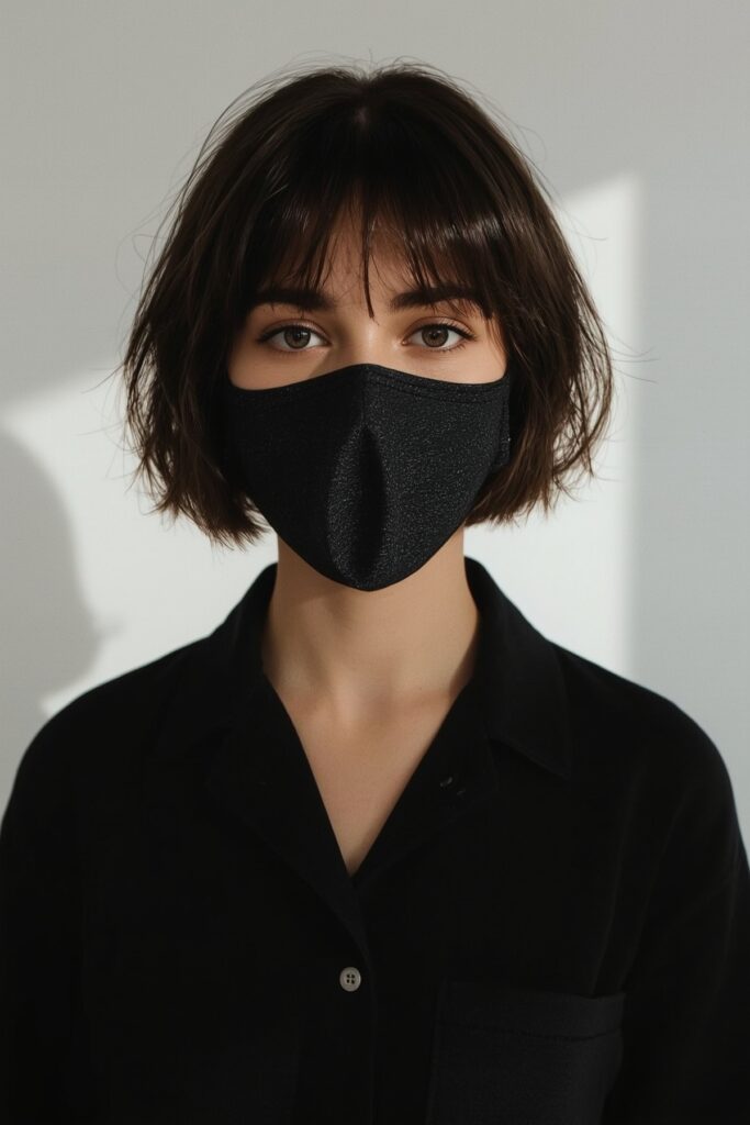 Ultra-Short Bob with Angular Bangs