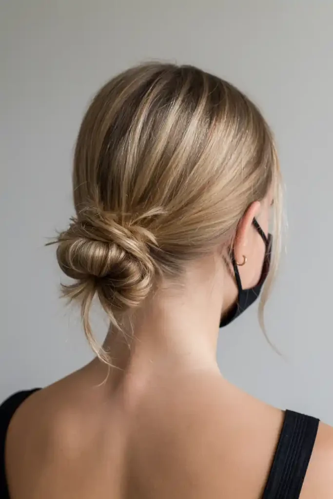 Messy Low Loop Bun