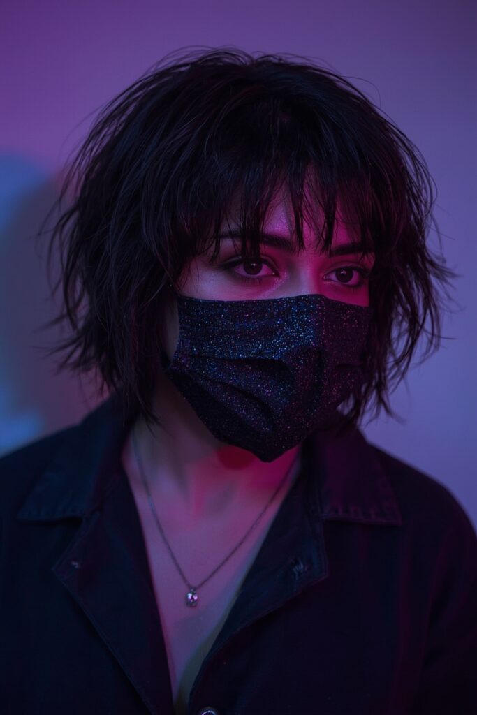 Edgy Undercut Bob with Jagged Bangs