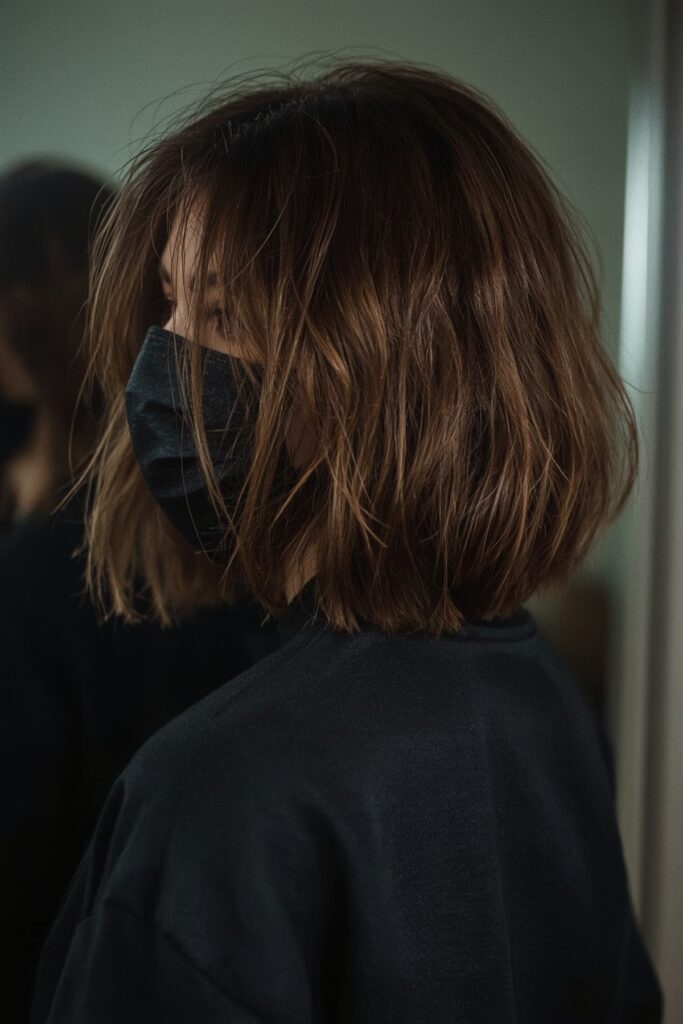 Short Layered Bob with Side Flip