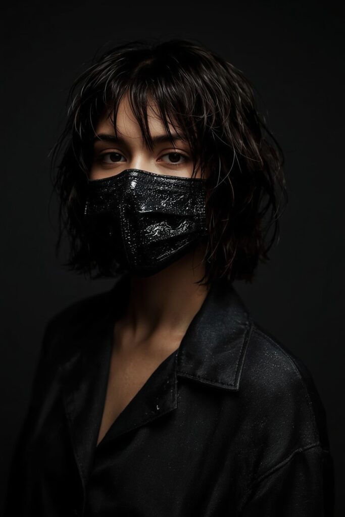 Wet-Look Bob with Defined Layer Flow