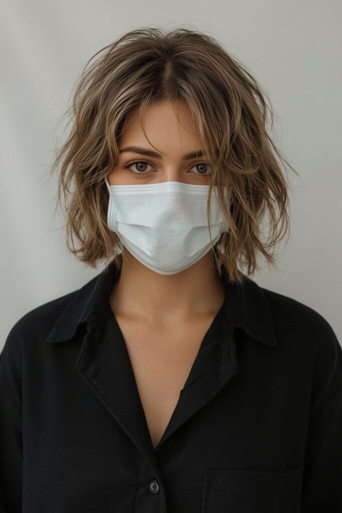 Undone Bob with Mixed-Length Layers