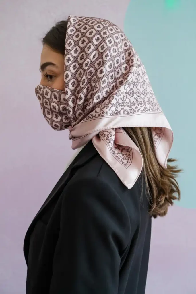 Wrapped Scarf Ponytail