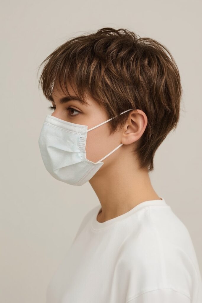 Textured Pixie with Side Bangs