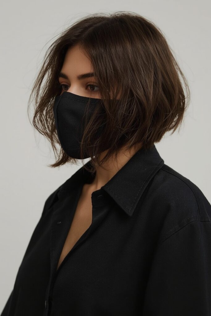 Asymmetrical Bob with One-Side Sweep
