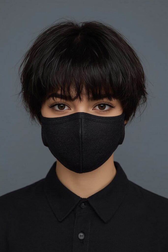 Short Crop with Micro Fringe
