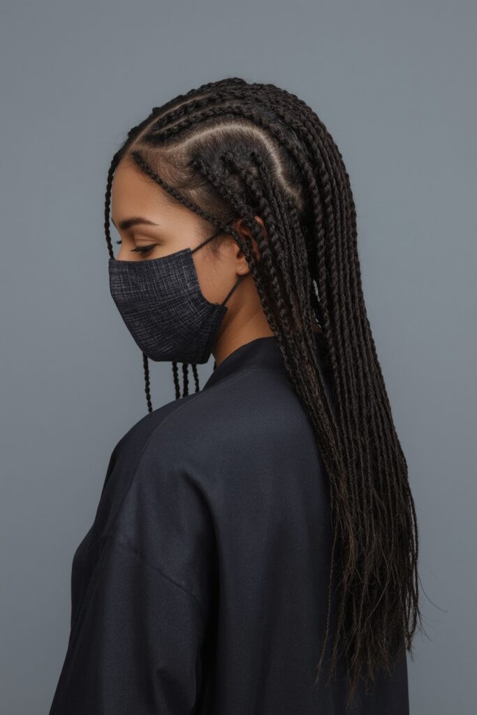 Two-Layer Tribal Cornrows