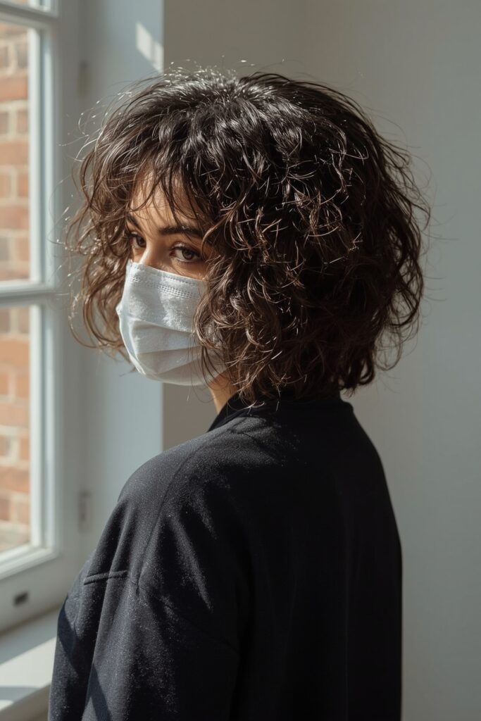 Curly Shag Bob with Layers