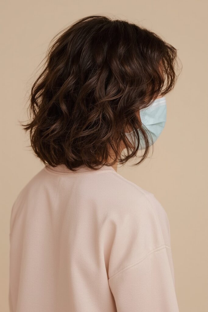 Shoulder-Length S-Curl Shag
