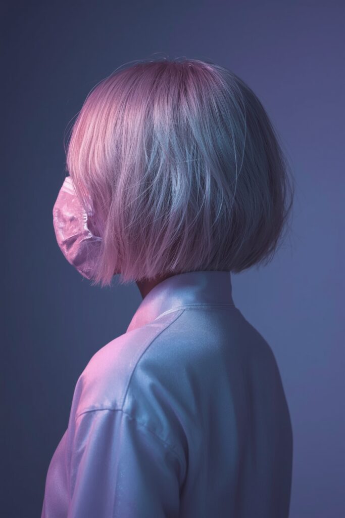 Sculpted Bob with Opal Blonde Shine
