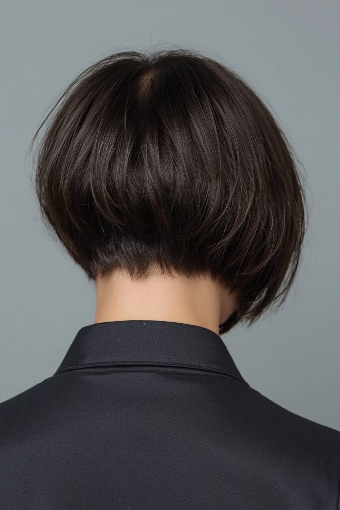 Tapered Bob with Nape Undercut


