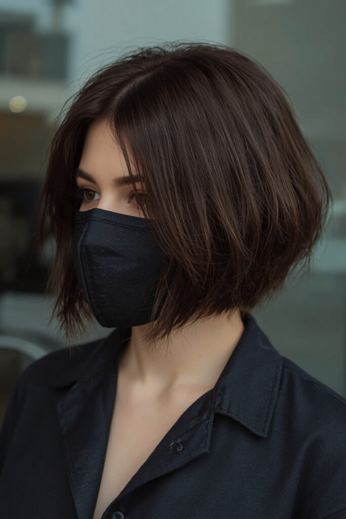 Angled Bob with Undercut
