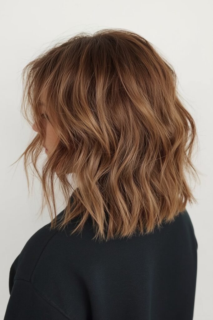 Mid-Length Hair with Flipped Out Layers