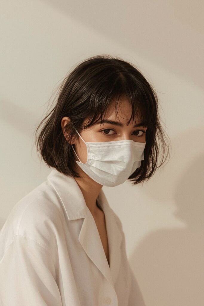 Bob with Korean-Inspired Side Bangs


