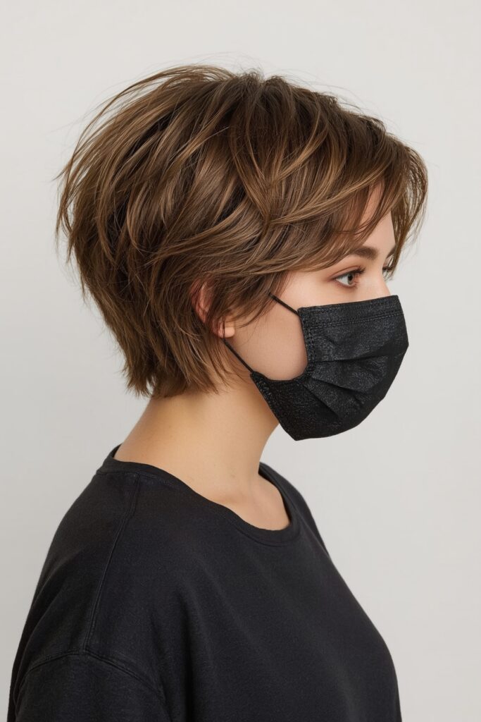Face-Framing Layered Pixie Bob
