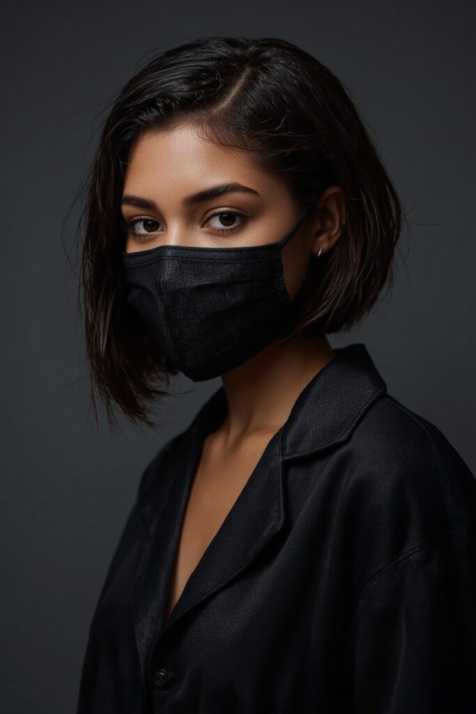 Sleek Side-Swept Bob Braids
