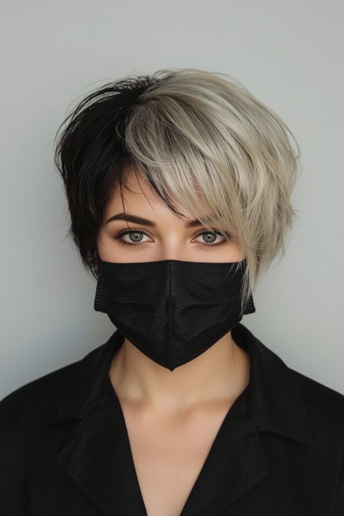 Bold Color-Blocked Pixie Bob
