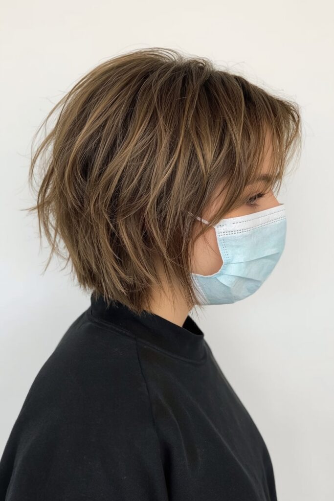 Bob with Tapered Nape and Crown Layers
