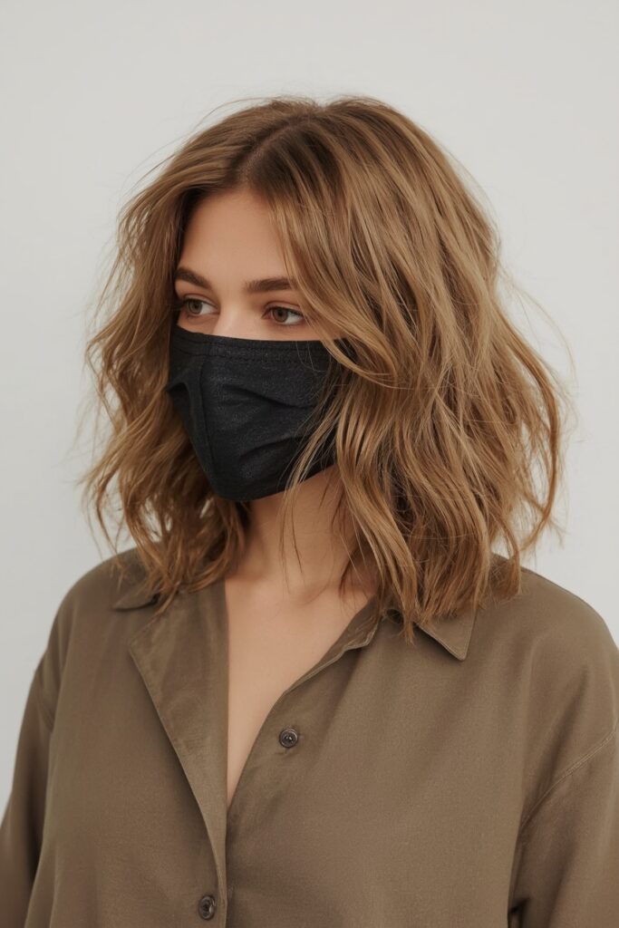 High-Volume Bob in Muted Golden Blonde
