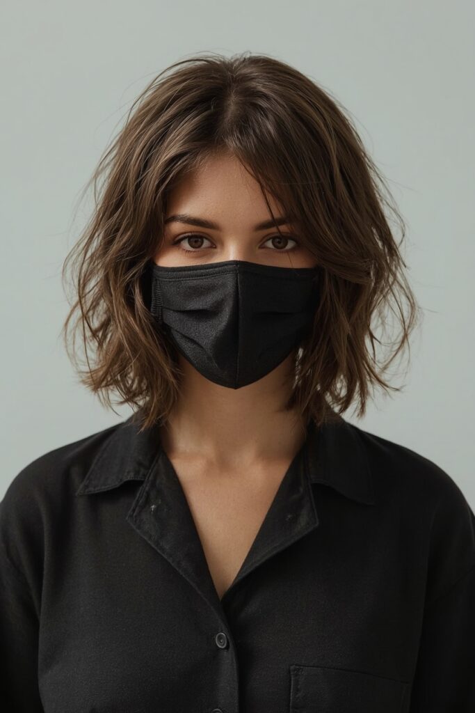 Undone Bob with Natural Air-Dry Texture

