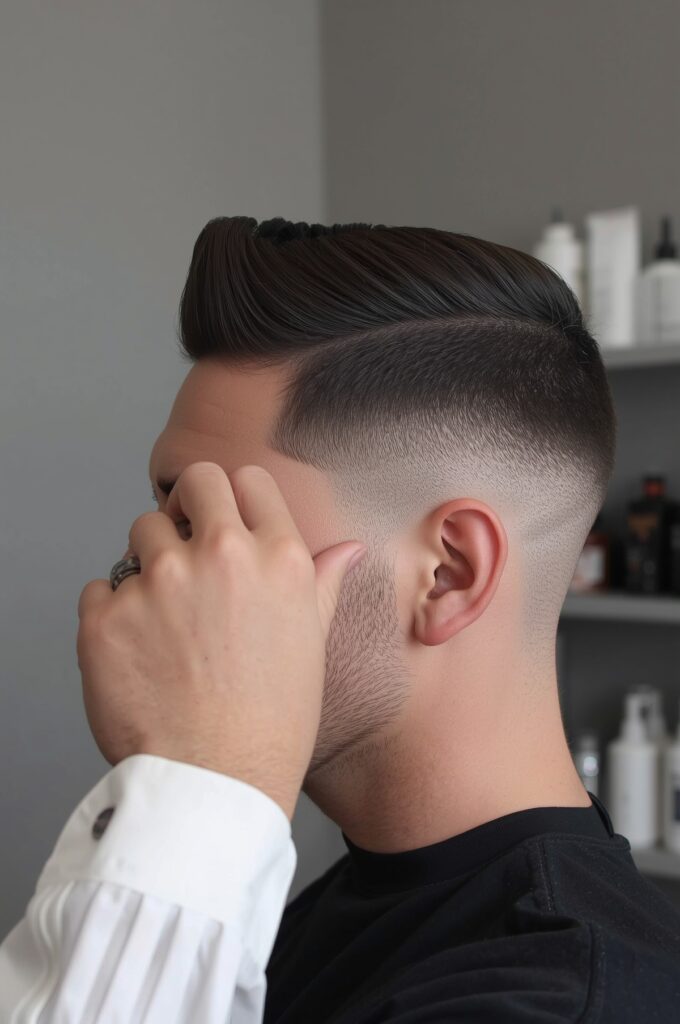 Side Part with Low Fade

