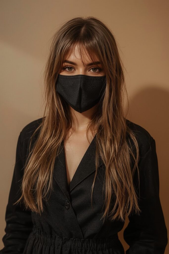 Long Feathered Fringe with Layers