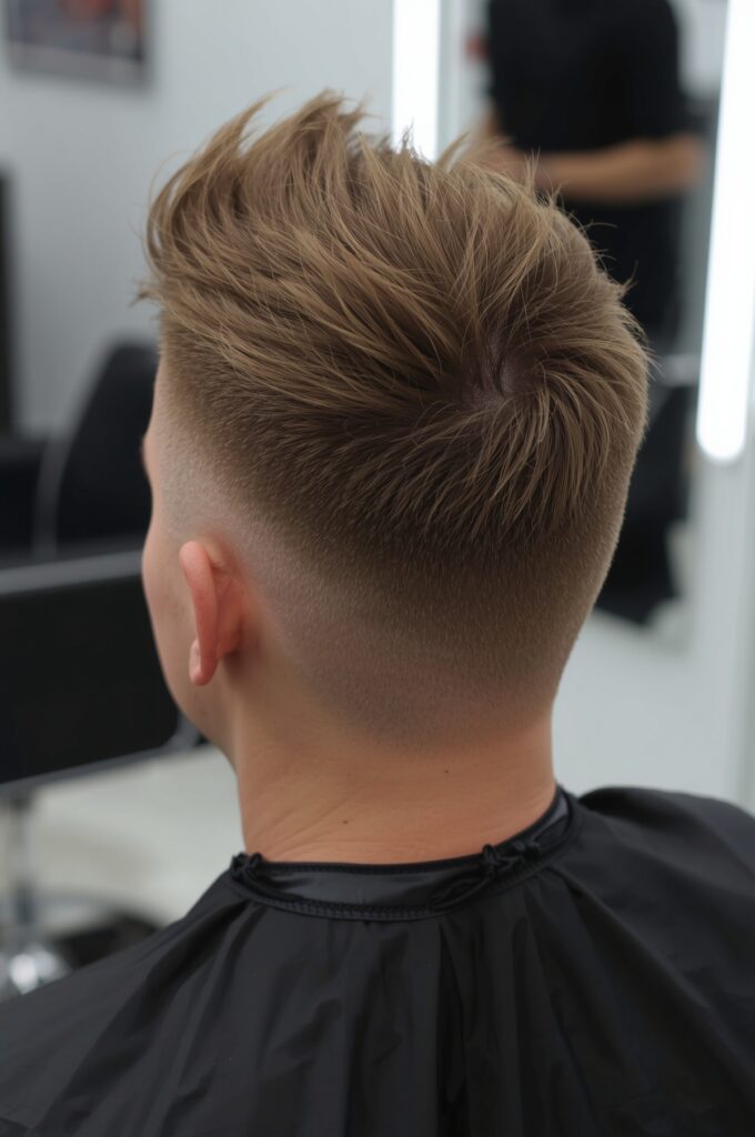Spiky Top with Clean Side Part
