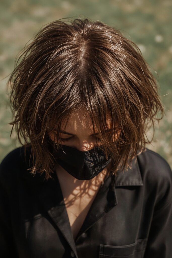 Bob Shag with Twisted Crown Layers