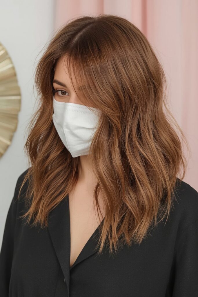 Long Side Fringe with Wavy Lob
