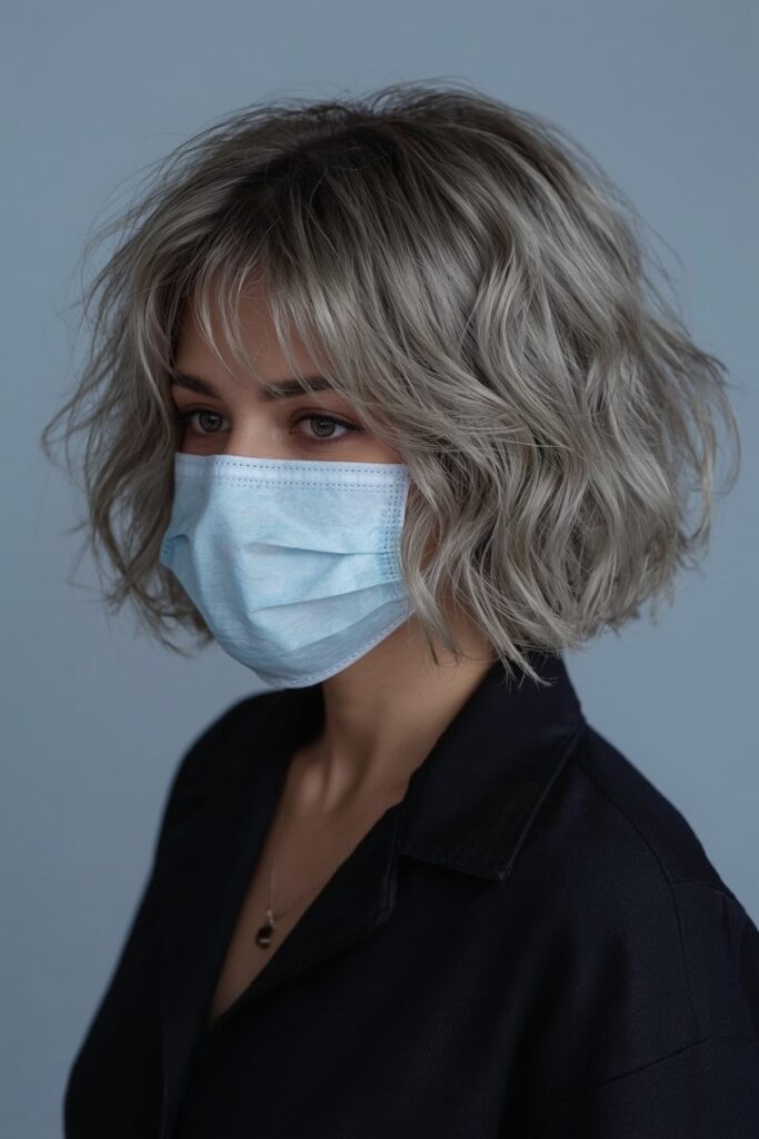 Voluminous Crown Bob in Pearl Ash Blonde
