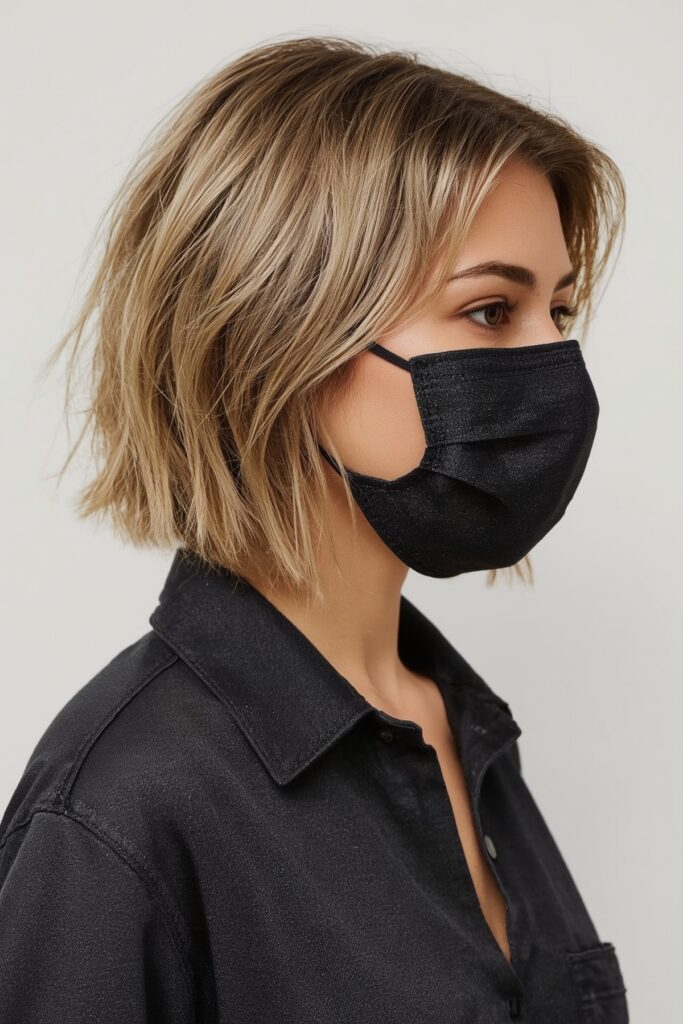 Blunt End Bob with Translucent Blonde Finish
