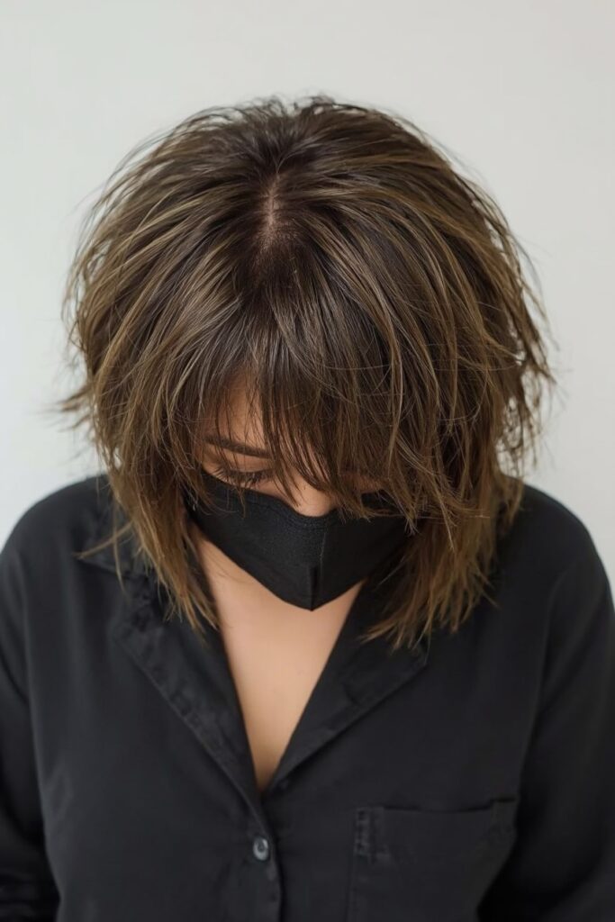 Rooted Pixie-Shag Bob Hybrid