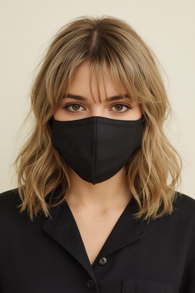 Arched Bangs with Tapered Edges